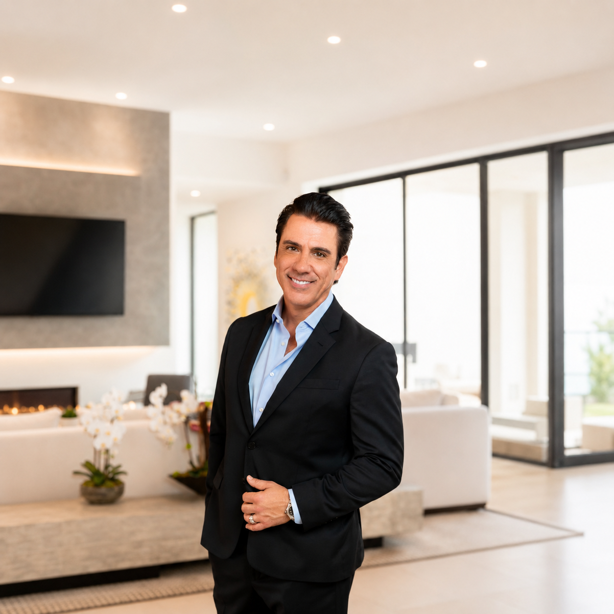 Bobby Martins inside a contemporary home